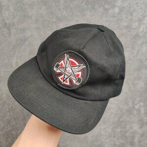 Independent Skateboard Trucks Hat Adult Mens One Size OSFA Snapback Black Red